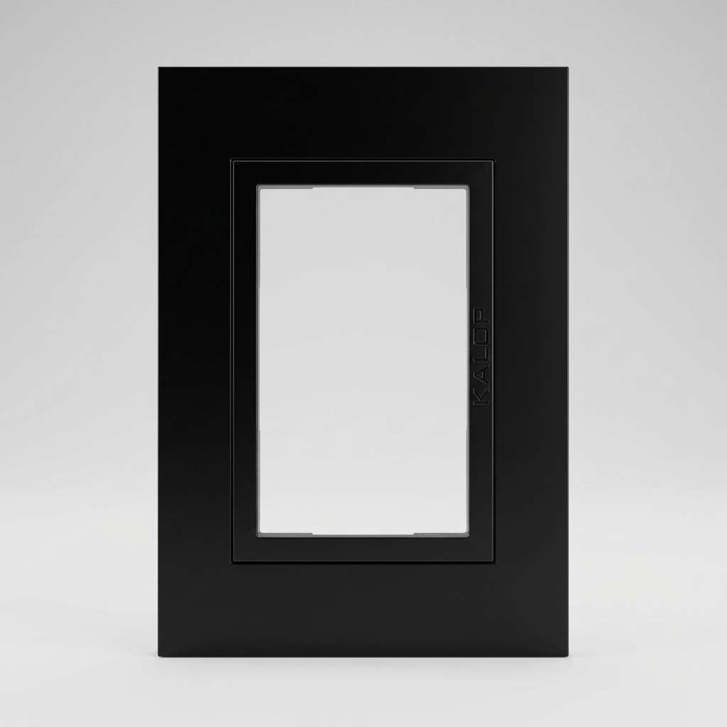 Placa hasta 3 modulo ZEN negro KALOP IA 1
